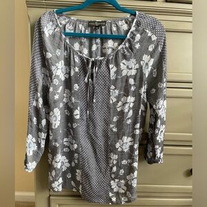 Fred David Floral and Polka Dot Blouse